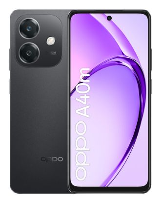 Immagine di OPPO A40M Smartphone, Fotocamera AI 50MP, Selfie 5MP, Display 6.67” 90HZ LCD HD+, 5100mAh, RAM 16 GB (8+8) + ROM 256GB, IP54, [Versione Italia], Sparkle Black
