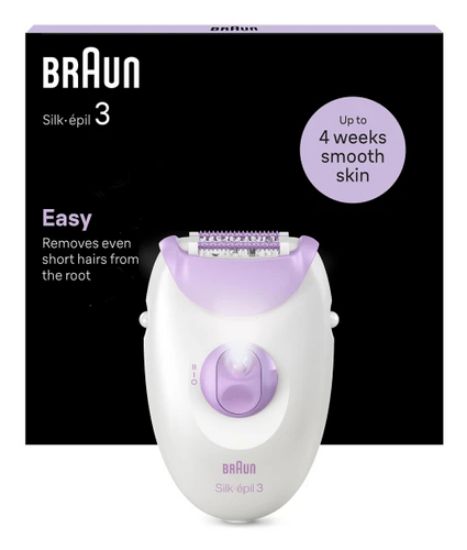 Immagine di Braun Silk-épil 3 3-000 20 pinzette Viola, Bianco