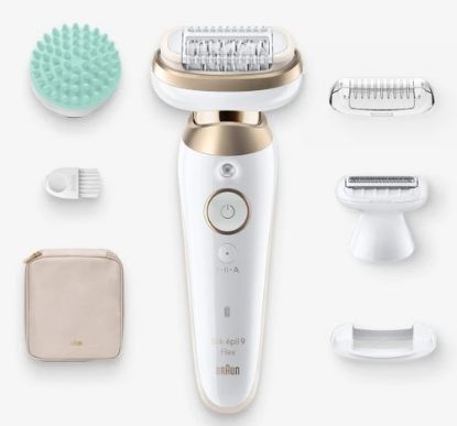 Immagine di Braun Silk-épil 9 Flex 9-071 3D 40 pinzette Oro, Bianco