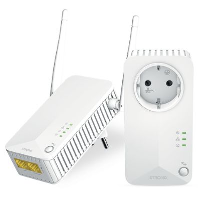 Immagine di Strong Powerline Wi-Fi 600 Kit 600 Mbit/s Collegamento ethernet LAN Bianco