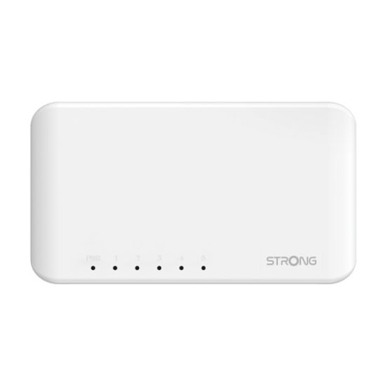 Immagine di Strong SW5000P switch di rete Gigabit Ethernet (10/100/1000) Bianco