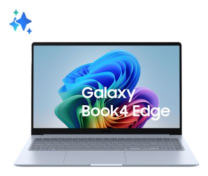 Immagine di Samsung Galaxy Book4 Edge Qualcomm Snapdragon X PLUS Computer portatile 39,6 cm (15.6") Full HD 16 GB LPDDR5x-SDRAM 256 GB eUFS Wi-Fi 7 (802.11be) Windows 11 Blu