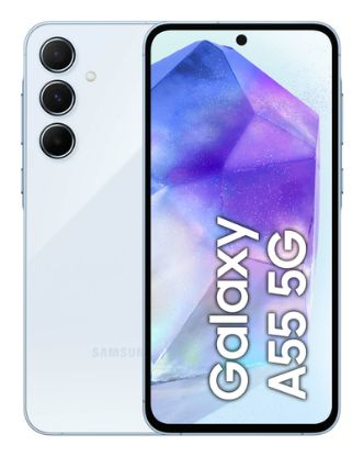 Immagine di Samsung Galaxy A55 5G Display FHD+ Super AMOLED 6.6”, Android 14, 8GB RAM, 256GB, Dual SIM, Batteria 5.000 mAh, Awesome Iceblue