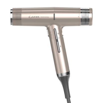 Immagine di GA.MA iQ1 Perfetto Black: leggero, compatto, ergonomico, interfaccia digitale, Motore Brushless Intelligente, Tecnologia agli ioni, Effetto Venturi, Sistema di Autodiagnosi e di Autopulizia, Funzione di Memoria, Silenzioso - solo 78dB, 12 combinazioni di temperatura e velocità, accessori esclusivi