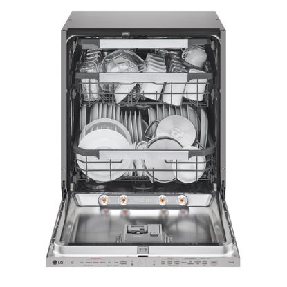 Immagine di LG QuadWash DB597TXS Lavastoviglie a scomparsa totale Serie 5, Classe A -20%, 14 coperti, Vapore, Noble Steel