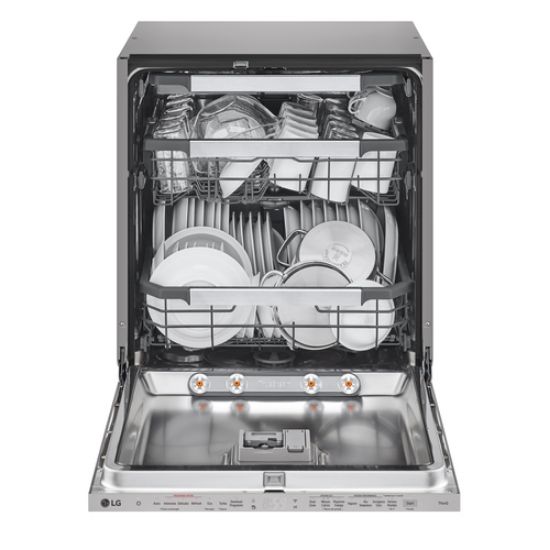 Immagine di LG QuadWash DB597TXS Lavastoviglie a scomparsa totale Serie 5, Classe A -20%, 14 coperti, Vapore, Noble Steel