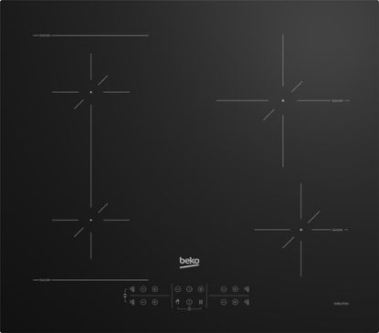 Immagine di Beko HII64200SFMT Nero Da incasso 59 cm Piano cottura a induzione 4 Fornello(i)