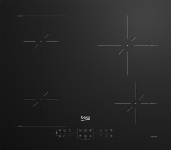 Immagine di Beko HII64200SFMT Nero Da incasso 59 cm Piano cottura a induzione 4 Fornello(i)