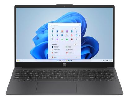 Immagine di HP 15-fd0079nl Intel® N N100 Computer portatile 39,6 cm (15.6") HD 4 GB DDR4-SDRAM 128 GB UFS Wi-Fi 6E (802.11ax) Windows 11 Home in S mode Grigio