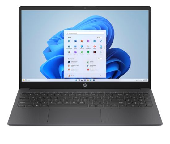 Immagine di HP 15-fd0079nl Intel® N N100 Computer portatile 39,6 cm (15.6") HD 4 GB DDR4-SDRAM 128 GB UFS Wi-Fi 6E (802.11ax) Windows 11 Home in S mode Grigio