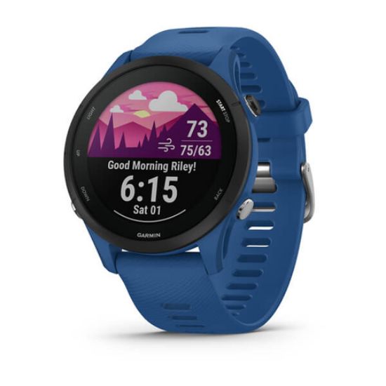 Immagine di Garmin Forerunner 255 3,3 cm (1.3") MIP 46 mm Digitale 260 x 260 Pixel Blu Wi-Fi GPS (satellitare)