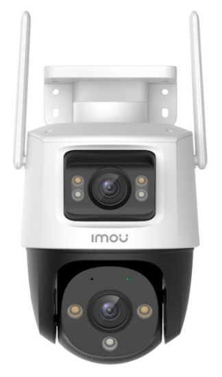 Immagine di Imou Crusier DUAL 6MP (3MP+3MP) Telecamera Wi-Fi Esterno Doppio Obiettivo, 360°PTZ Videocamera Sorveglianza Esterno con Visione Notturna a Colori, Rilevamento Umano/Veicoli, IP66, Tracciamento Intelligente, 2,4ghz