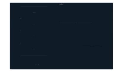Immagine di Haier HAMTB86IRCS Nero Da incasso 80 cm Piano cottura a induzione 4 Fornello(i)