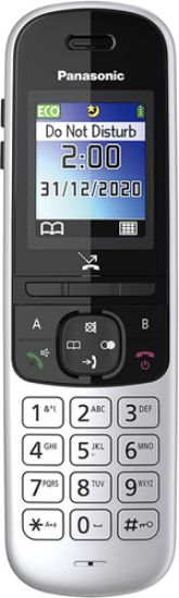 Immagine di Panasonic KX-TGH710 Telefono DECT Identificatore di chiamata Nero, Argento