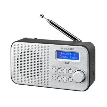Immagine di New Majestic RT-194 DAB Portatile Digitale Nero, Argento
