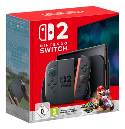 Immagine di Nintendo Switch 2 + Mario Kart World console da gioco portatile 20,1 cm (7.9") 256 GB Touch screen Wi-Fi Nero