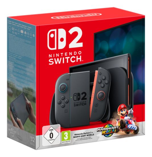 Immagine di Nintendo Switch 2 + Mario Kart World console da gioco portatile 20,1 cm (7.9") 256 GB Touch screen Wi-Fi Nero