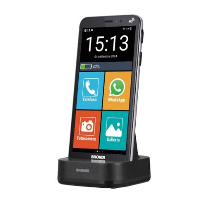 Immagine di Brondi AMICO VERO 4G 14,5 cm (5.7") Doppia SIM Android 14 3 GB 32 GB 2800 mAh Nero