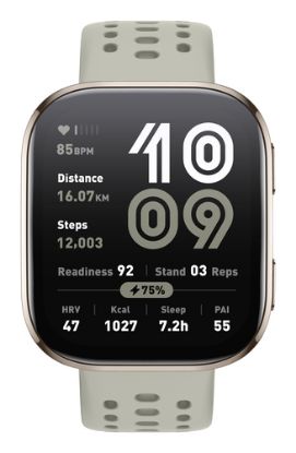 Immagine di Amazfit Bip 6 Stone 5 cm (1.97") AMOLED Digitale 390 x 450 Pixel Touch screen Oro GPS (satellitare)