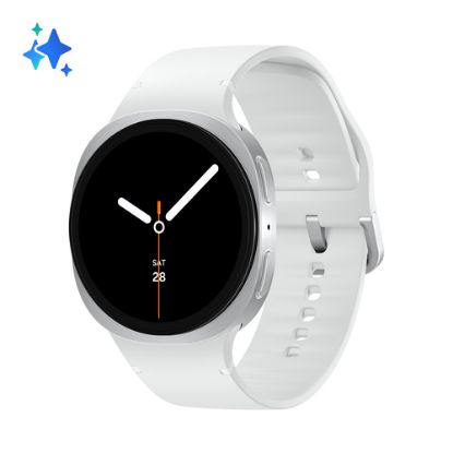 Immagine di Samsung Galaxy Watch8 (Silver, BT, 44mm) Smartwatch Galaxy AI, allenatore personale, design resistente agli urti, processore 3nm, monitoraggio attività fisica e sonno, One UI 8