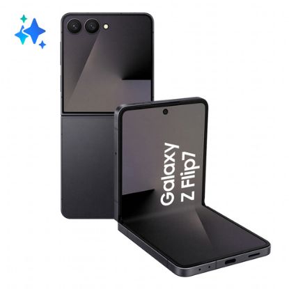 Immagine di Samsung Galaxy Z Flip7 Smartphone AI, RAM 12GB, 512GB, Display 4,1" Super AMOLED/6,9" Dynamic AMOLED 2X, Fotocamera 50MP, Jetblack