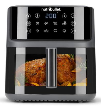 Immagine di NutriBullet CrispLite Vision Singolo 8 L Indipendente 2000 W Friggitrice ad aria calda Nero