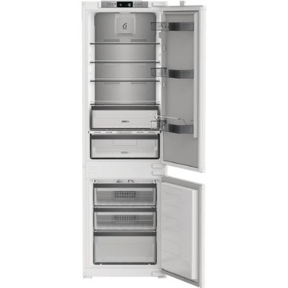 Immagine di Whirlpool WHKN 3253 B4E Frigorifero combinato a incasso, Total No Frost ventilato, 55 cm, Classe E, Bianco, 38 db, h 178cm
