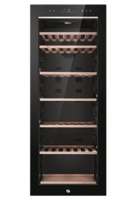 Immagine di Haier Wine Bank 50 Serie 5 HWS84GA Cantinetta vino con compressore Libera installazione Nero 84 bottiglia/bottiglie
