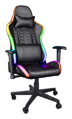 Immagine di Trust GXT 716 Rizza Sedia per gaming universale Sedia tappezzata Nero
