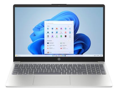 Immagine di HP 15-fd0102nl Intel® N N100 Computer portatile 39,6 cm (15.6") HD 4 GB DDR4-SDRAM 128 GB eMMC Wi-Fi 6 (802.11ax) Windows 11 Home in S mode Argento