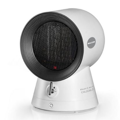 Immagine di Macom Caldoblò Interno Nero, Bianco 1500 W Riscaldatore ambiente elettrico con ventilatore