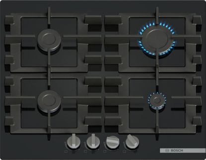 Immagine di Bosch Serie 4 PNP6B6K40 Piano cottura a gas 60 cm 5 fuochi Vetro Nero