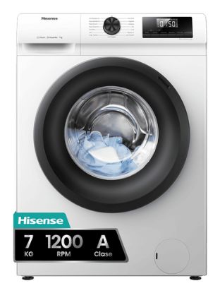 Immagine di Hisense WFQP701219VM lavatrice Caricamento frontale 7 kg 1200 Giri/min Bianco