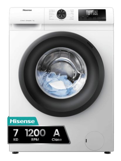 Immagine di Hisense WFQP701219VM lavatrice Caricamento frontale 7 kg 1200 Giri/min Bianco