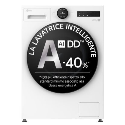 Immagine di LG F4X7011TWB Lavatrice 11kg AI DD™ Serie X7, Classe A-40%, 1400 giri, Display Easy Circle, Wi-Fi, AI Wash, TurboWash
