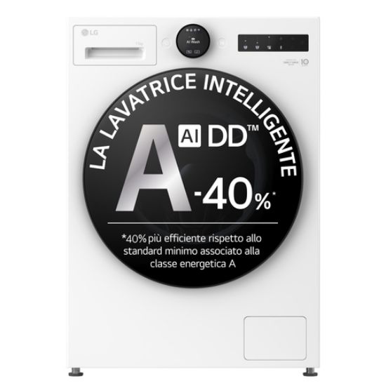 Immagine di LG F4X7011TWB Lavatrice 11kg AI DD™ Serie X7, Classe A-40%, 1400 giri, Display Easy Circle, Wi-Fi, AI Wash, TurboWash
