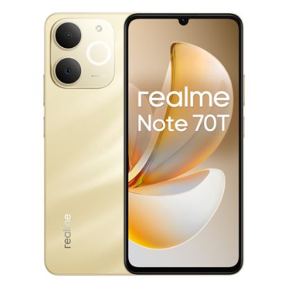 Immagine di realme Note 70T 17,1 cm (6.74") Doppia SIM Android 15 4G USB tipo-C 4 GB 256 GB 6000 mAh Oro