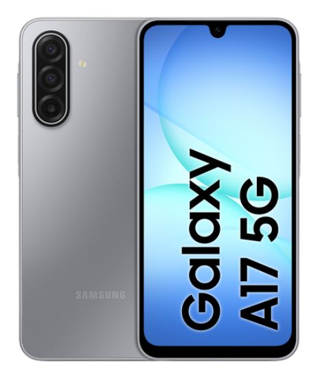 Immagine di Samsung Galaxy A17 5G, Android 15, Display sAMOLED 6.7", 8GB RAM, 256GB, Batteria 5.000 mAh, Resistenza IP54, Memoria espandibile fino a 2TB, Gray