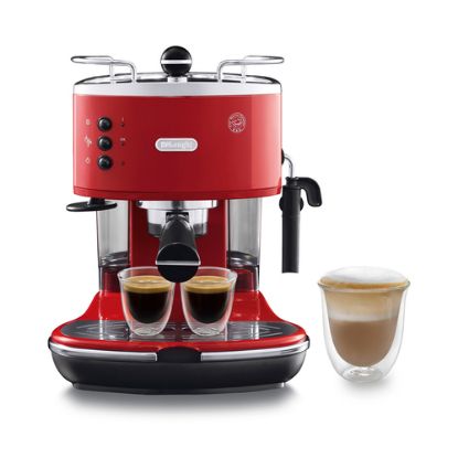 Immagine di De’Longhi ICONA ECO311.R Macchina da Caffè Manuale Espresso e Cappuccino, Compatibile con Polvere o Cialde E.S.E., Spegnimento Automatico, Serbatoio Estraibile da 1.4L, Potenza 1100W, Rosso