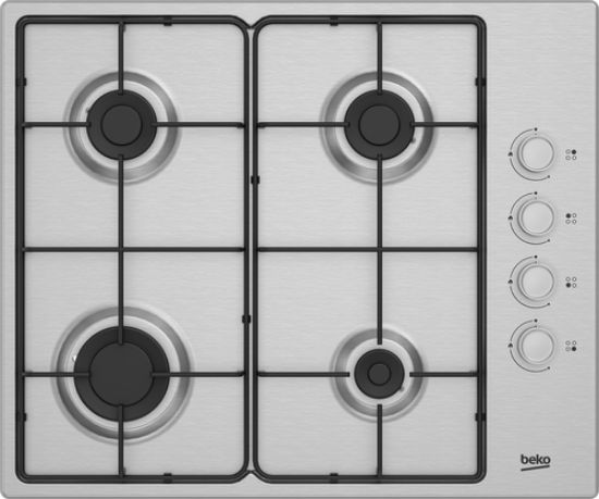 Immagine di Beko HIGG 641C3 SX: Piano a Gas, 4 Bruciatori, 60 cm