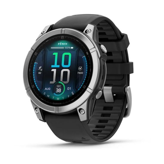 Immagine di Garmin Fenix E 3,3 cm (1.3") AMOLED 47 mm Digitale 416 x 416 Pixel Touch screen Acciaio inox Wi-Fi GPS (satellitare)