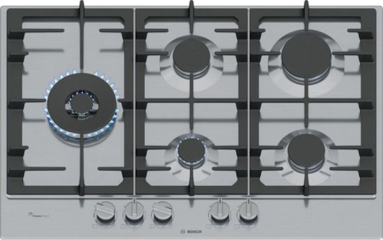 Immagine di Bosch Serie 6 PCS7A5I90 Piano cottura a gas 75 cm 5 fuochi Acciaio Inox
