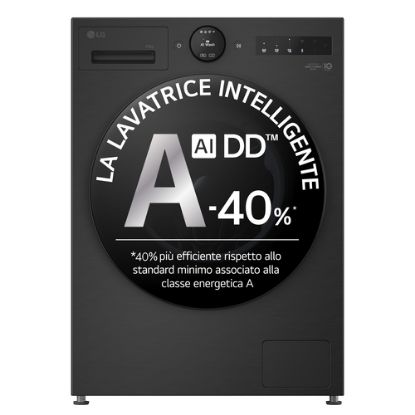 Immagine di LG F4X7013TBB Lavatrice 13kg AI DD™ Serie X7, Classe A-40%, 1400 giri, Display Easy Circle, Wi-Fi, AI Wash, TurboWash
