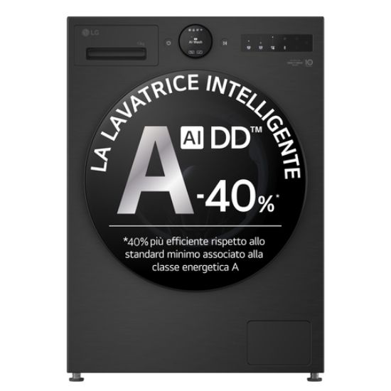 Immagine di LG F4X7013TBB Lavatrice 13kg AI DD™ Serie X7, Classe A-40%, 1400 giri, Display Easy Circle, Wi-Fi, AI Wash, TurboWash