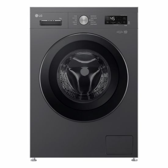 Immagine di LG F4NX1009NMB Lavatrice smart 9kg, Classe A, 1400 giri, 6 Motion, Allergy Care, Black