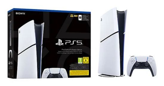 Immagine di Sony PlayStation 5 Digital Edition 825 GB Wi-Fi Nero, Bianco