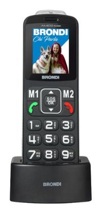 Immagine di Brondi Amico Flash 5,08 cm (2") Nero Telefono di livello base
