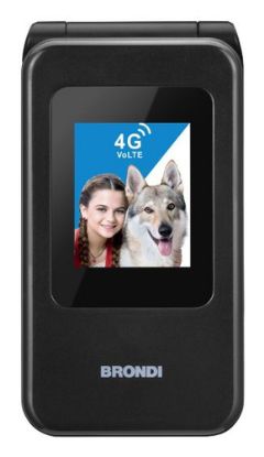 Immagine di Brondi 10281080 cellulare 7,11 cm (2.8") Nero, Metallico Telefono cellulare basico