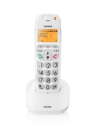 Immagine di Brondi Bravo Bright Telefono DECT Identificatore di chiamata Bianco