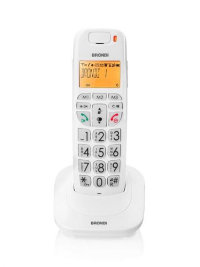 Immagine di Brondi Bravo Bright Telefono DECT Identificatore di chiamata Bianco